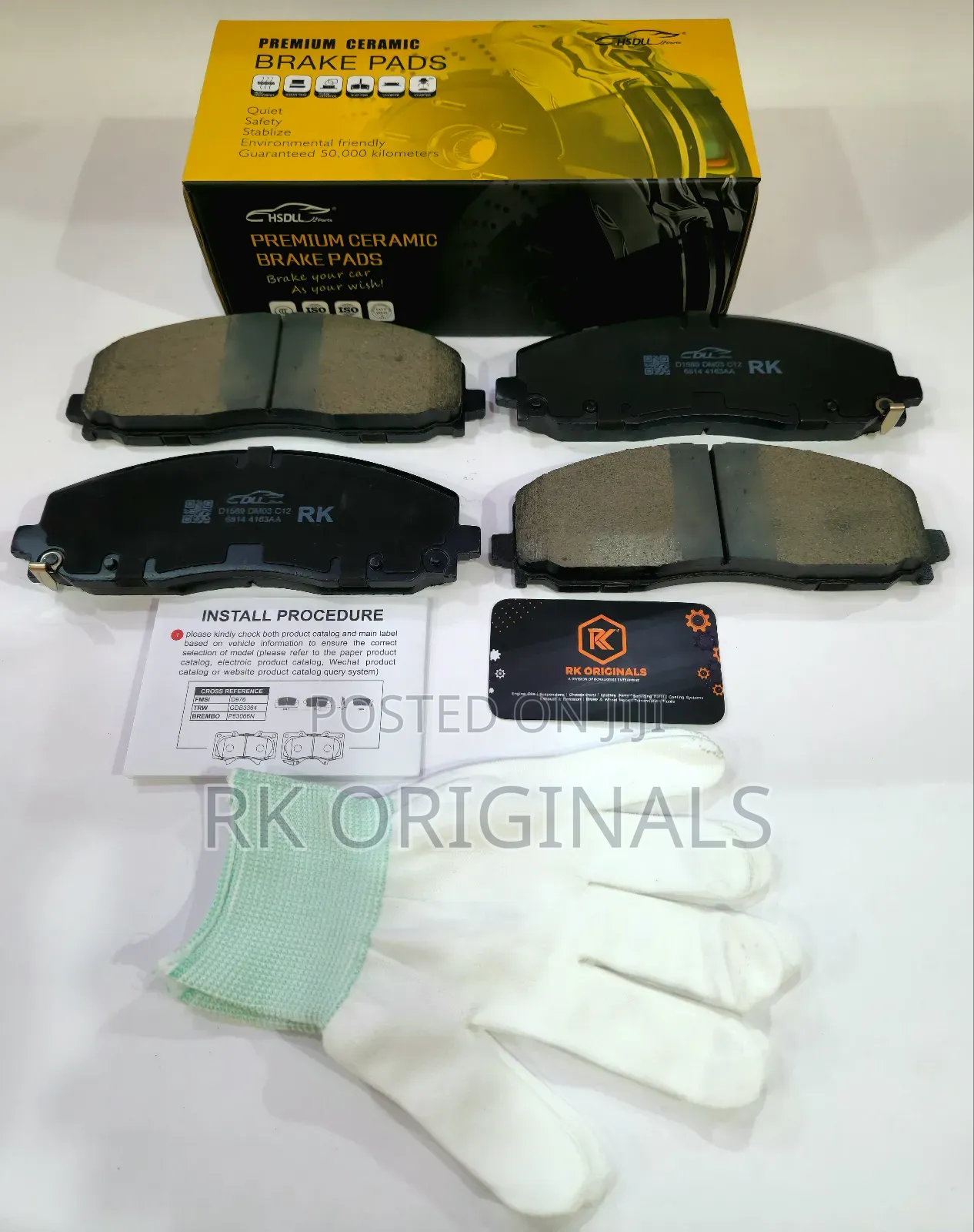 Wrangler/Journey/Gladiator/Pacifica 17-25 Ceramic Front Brake Pads