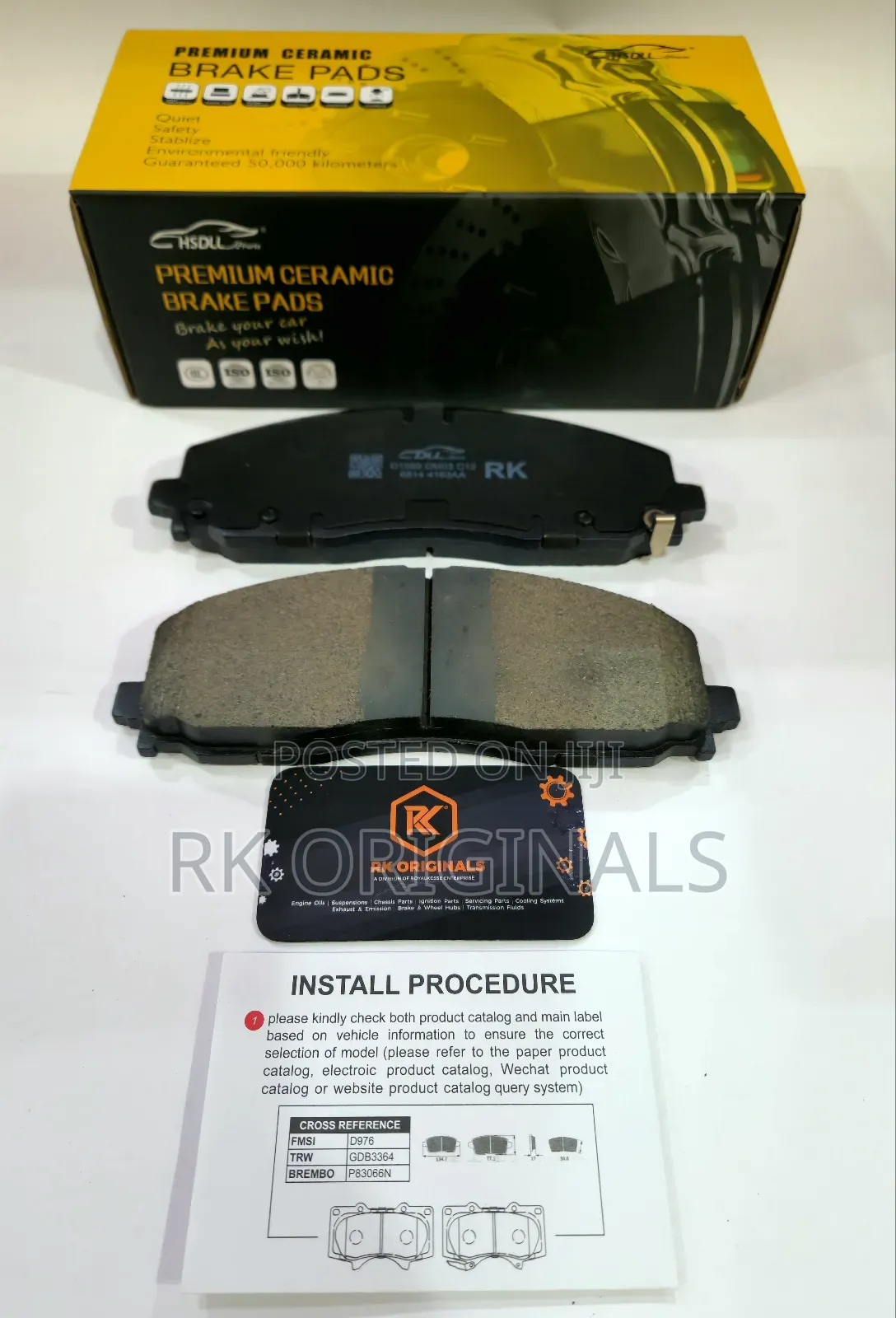 Wrangler/Journey/Gladiator/Pacifica 17-25 Ceramic Front Brake Pads