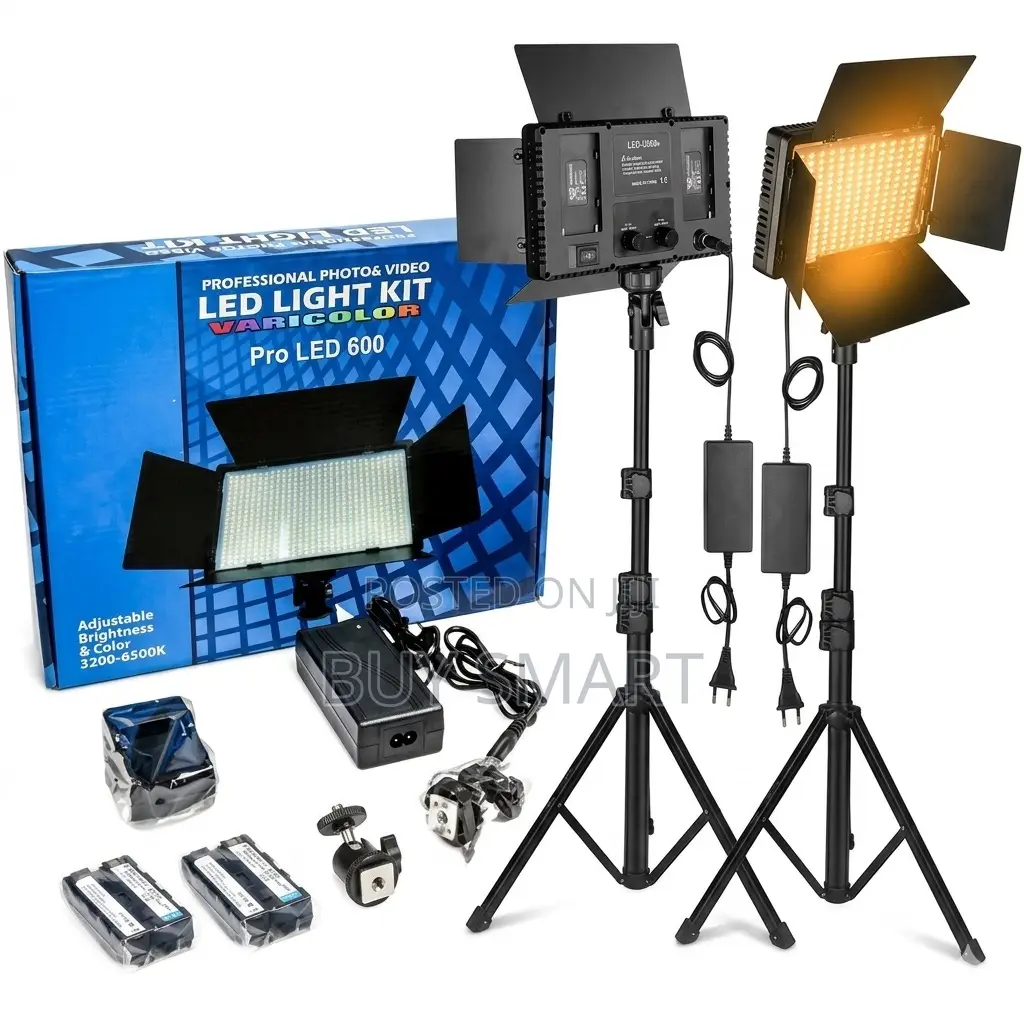 Professional Photo and Videos Led Light Kit With Varicolors