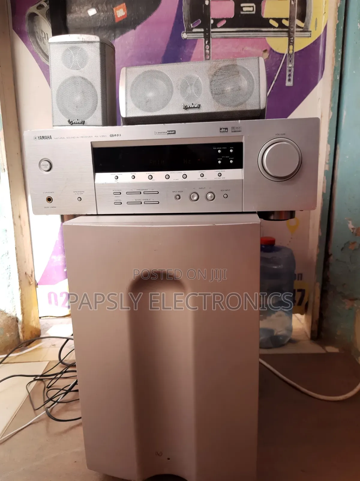 Yamaha Receiver With Infinity Subwoofer