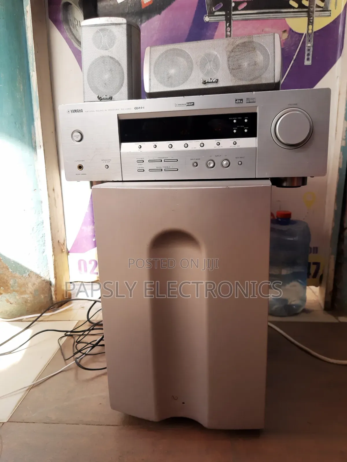 Yamaha Receiver With Infinity Subwoofer