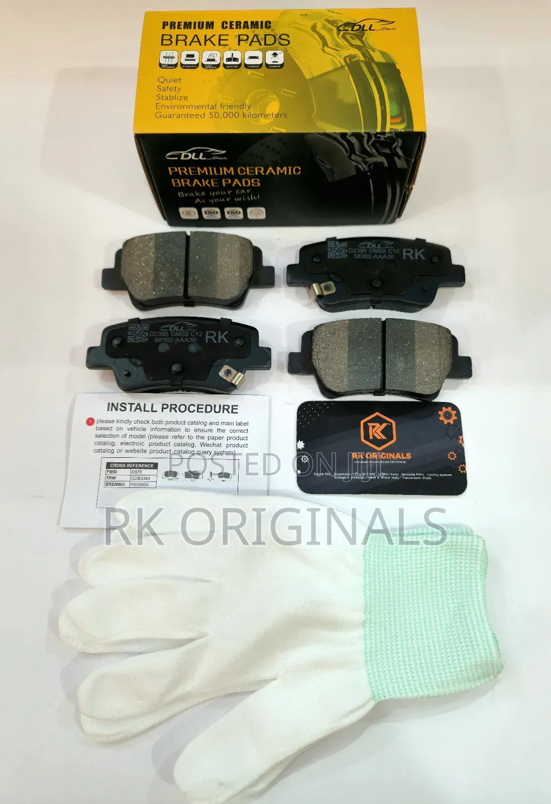 Elantra 21-25/Kia Niro 23-25 Ceramic Back Brake Pads From Korea