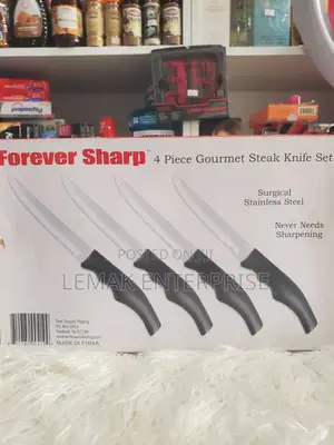 Steak Knife By Forever Sharp 4 Pieces Gourmet Steak Knife Set