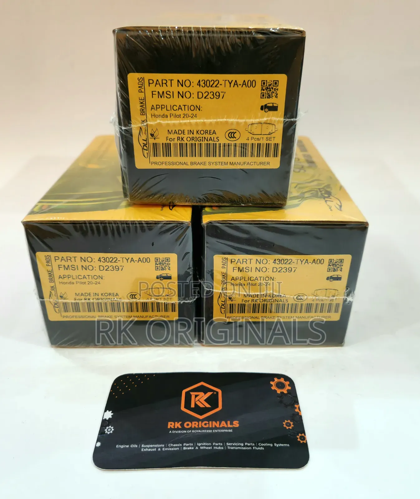 Honda Pilot 23-25/Passport 2026/Acura MDX 22-26 Ceramic Back Brake Pad