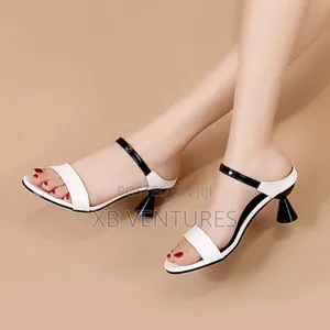 Authentic Heeled Sandals White