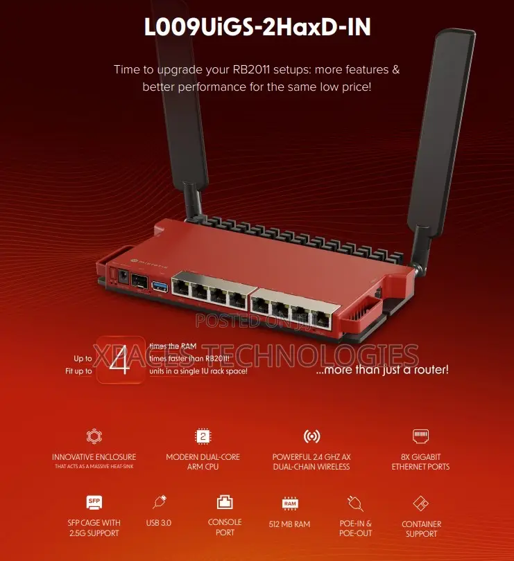 Mikrotik L009uigs-2haxd-in Wireless Router Gigabit