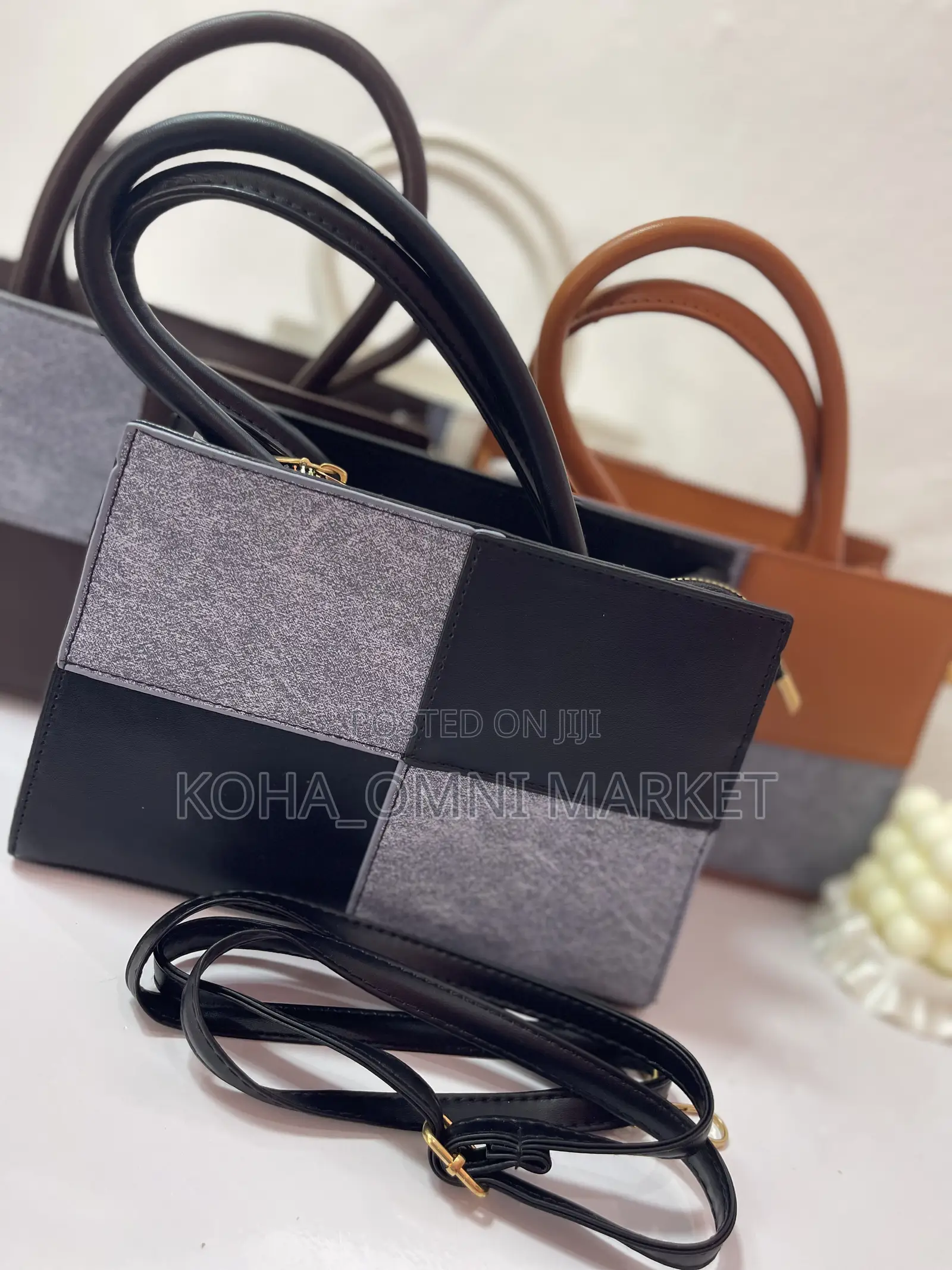 Denim Style Patchwork Bag