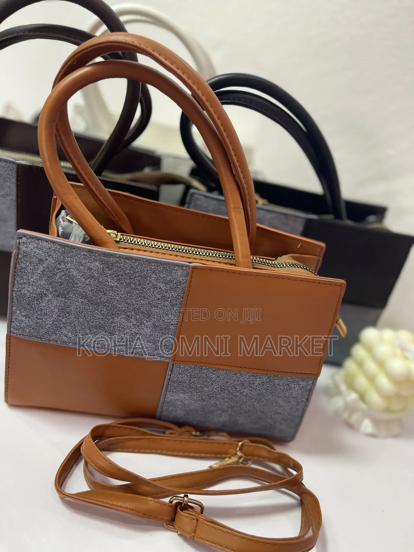 Denim Style Patchwork Bag