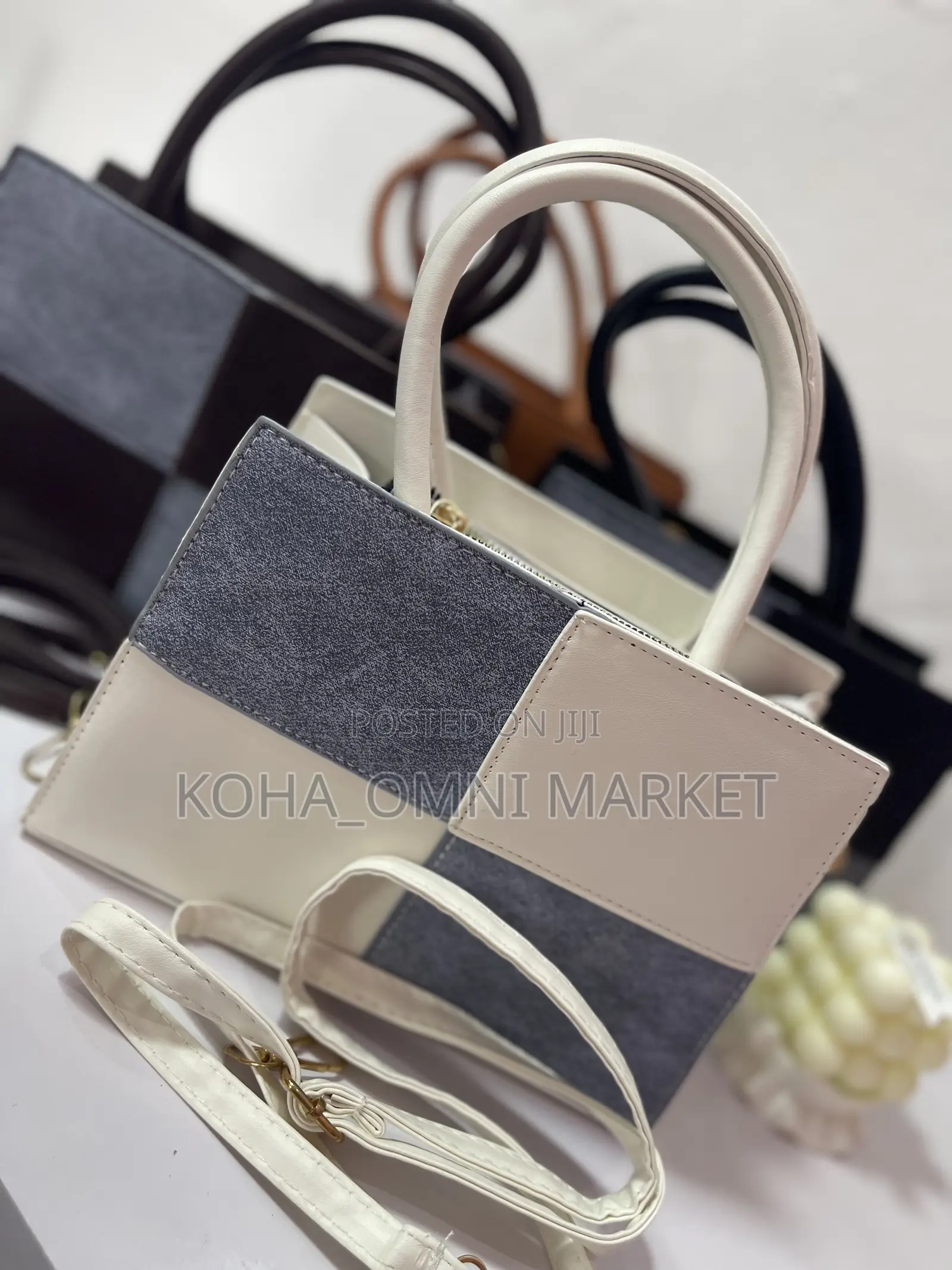 Denim Style Patchwork Bag
