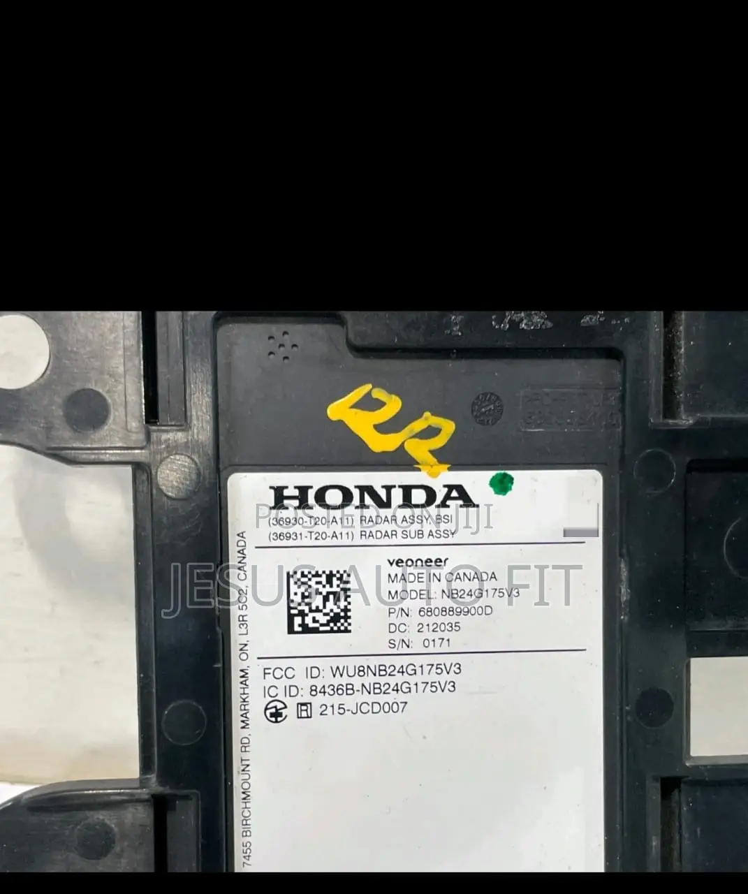 22 23 24 Honda Civic 36930-T20-A11 Blind Spot Radar Sensor Left