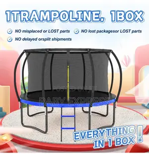 12ft Trampoline With Net Ladder (400kg Capacity)– Free Installation