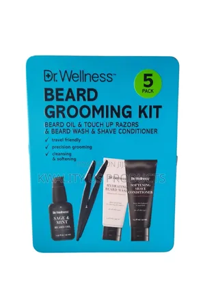 Dr Wellness Men's Beard Grooming Kit - 5 Pack