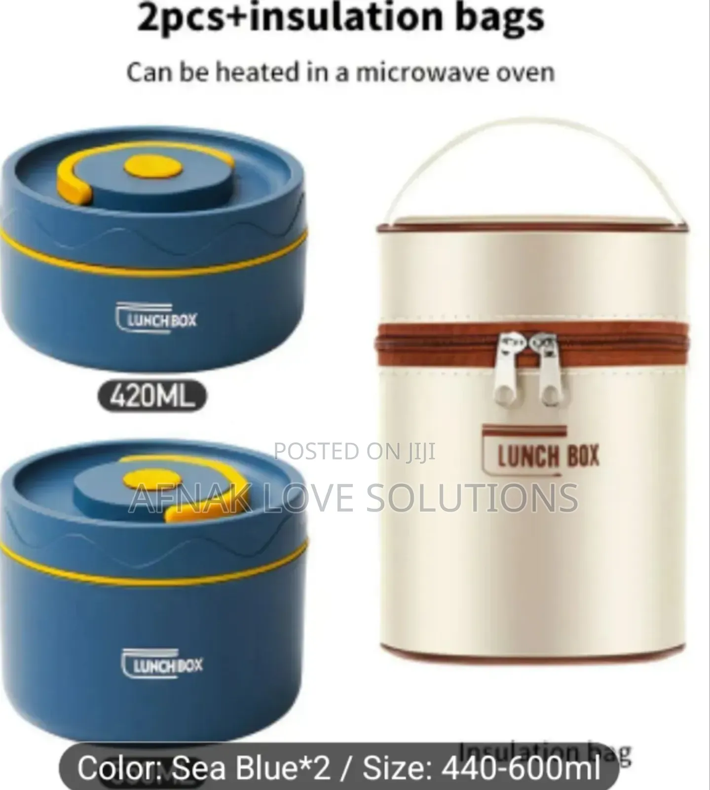 2 Pieces Microwave Safe Launch Box