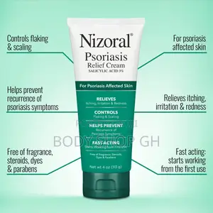 Nizoral Psoriasis Relief Cream- Relieves Itching, Irritation, Redness