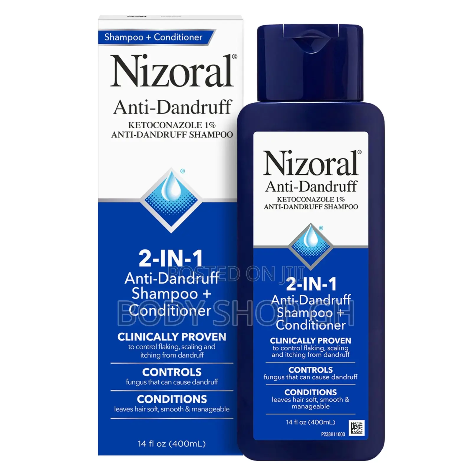 Nizoral 2-in-1 Anti Dandruff Shampoo and Conditioner, 1% Ketoconazole