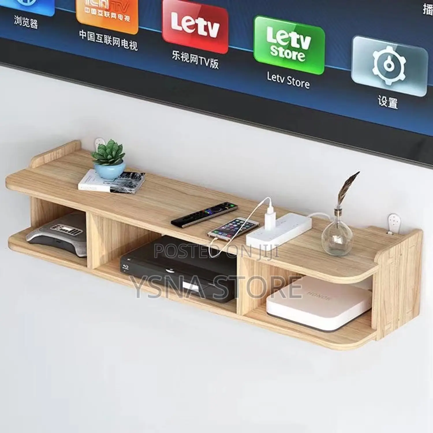 Brown Wooden Tv Rack