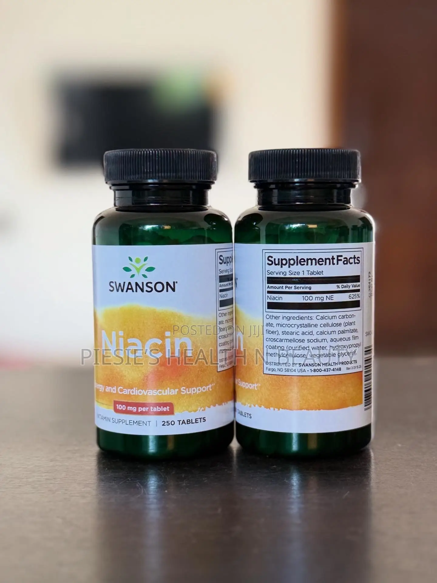Swanson Niacin (Vitamin B3), 250 Tablets