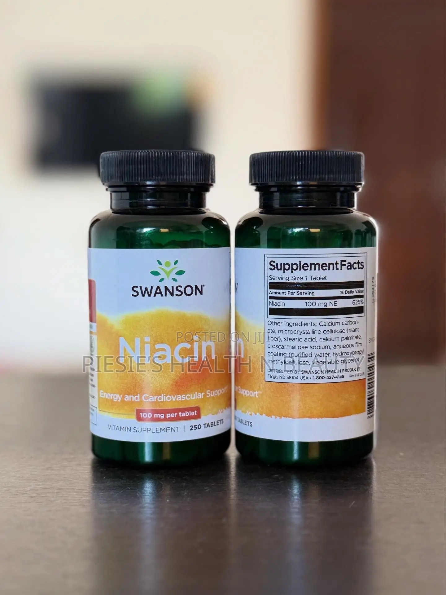 Swanson Niacin (Vitamin B3), 250 Tablets