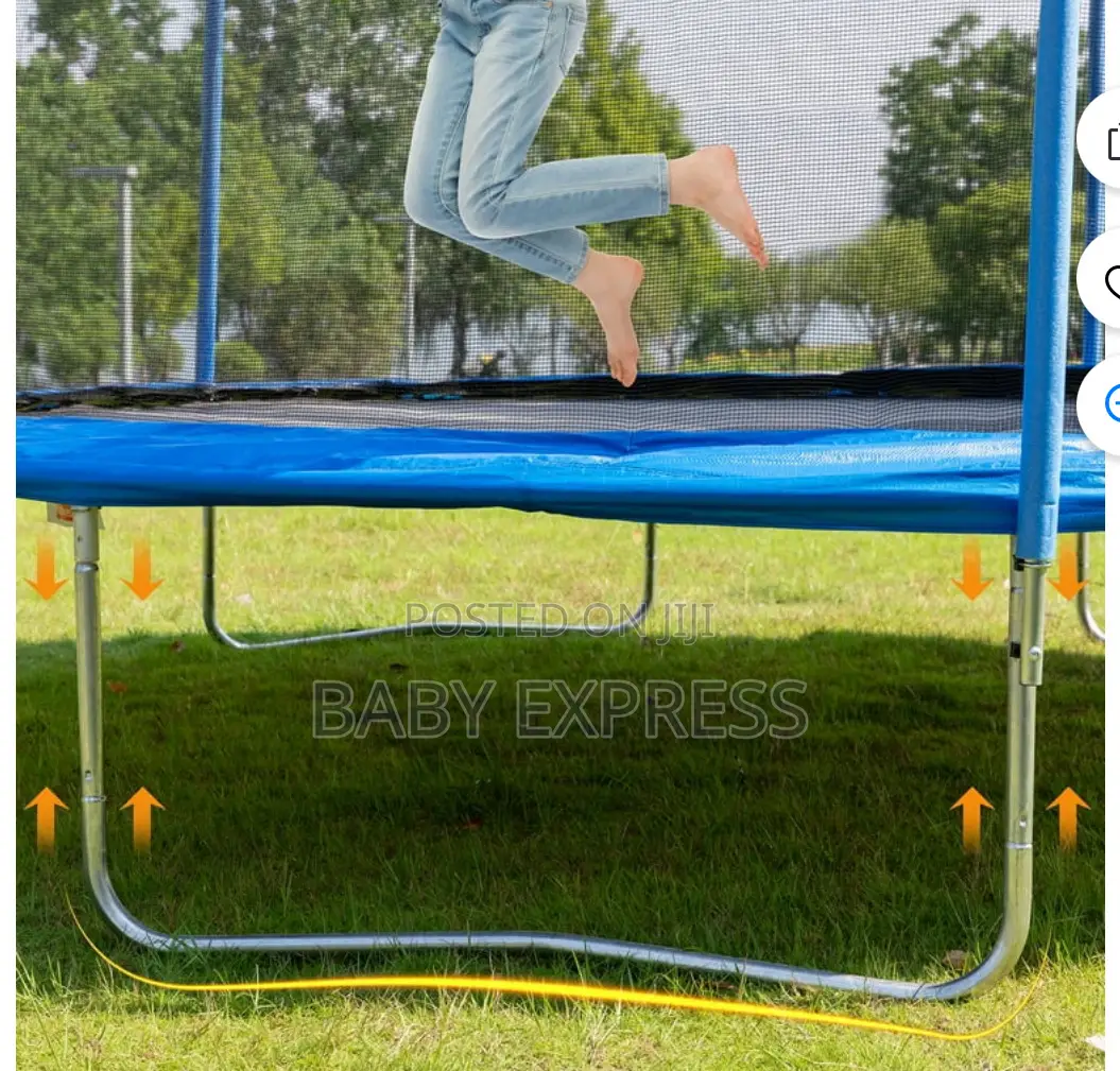 14ft Heavy-duty Trampoline With Safety Net Ladder (Free Installation)