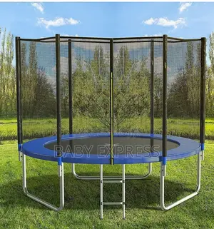 10ft Heavy-Duty Trampoline With Safety Net Ladder (Free Installation)
