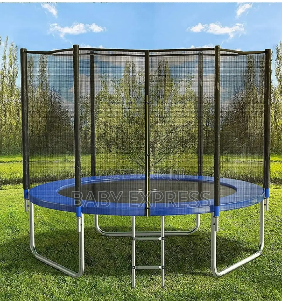 10ft Heavy-Duty Trampoline With Safety Net Ladder (Free Installation)
