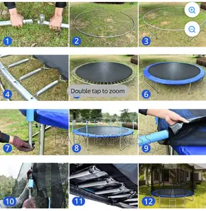 10ft Heavy-Duty Trampoline With Safety Net Ladder (Free Installation)