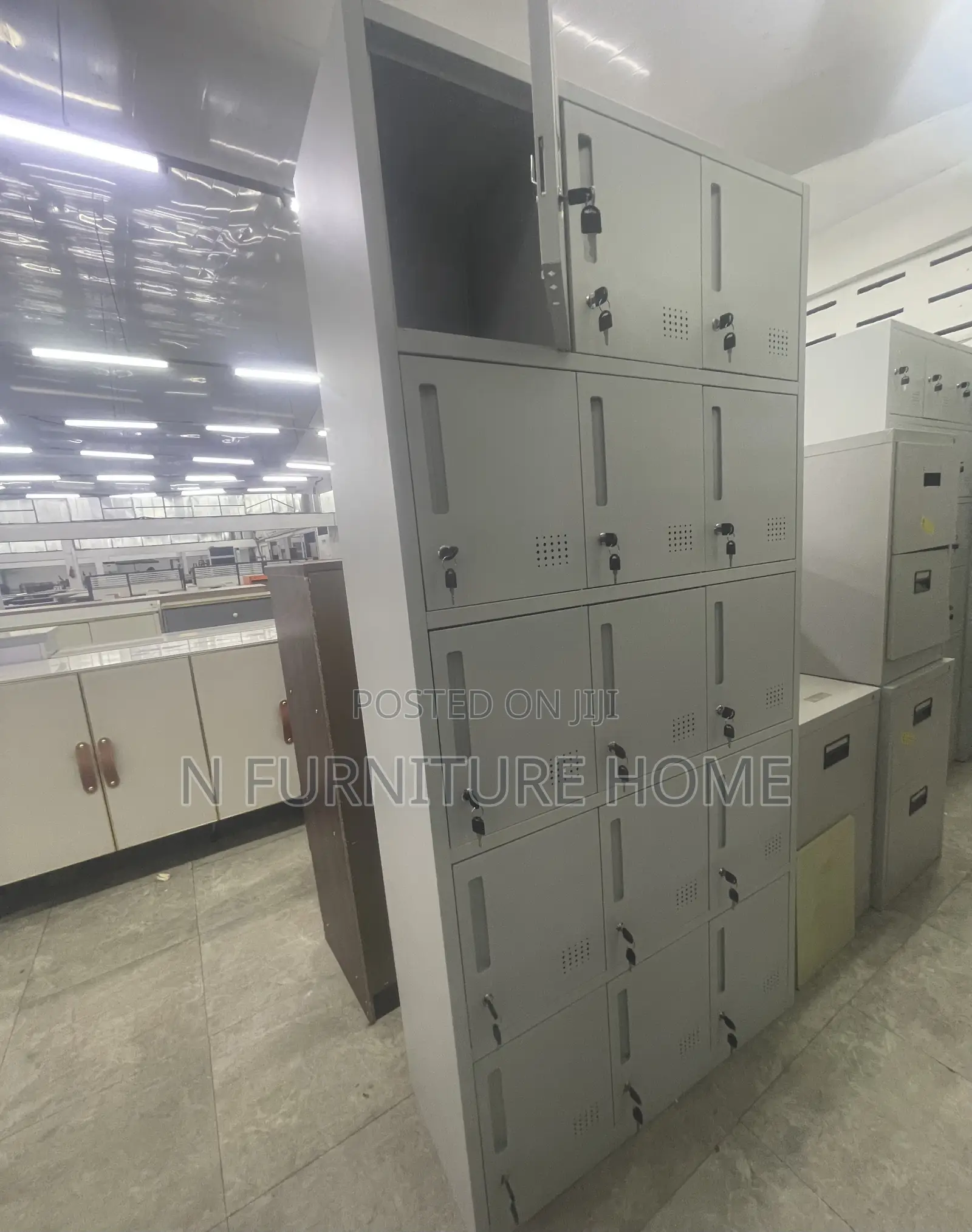 15 Lockers Office Cabinet