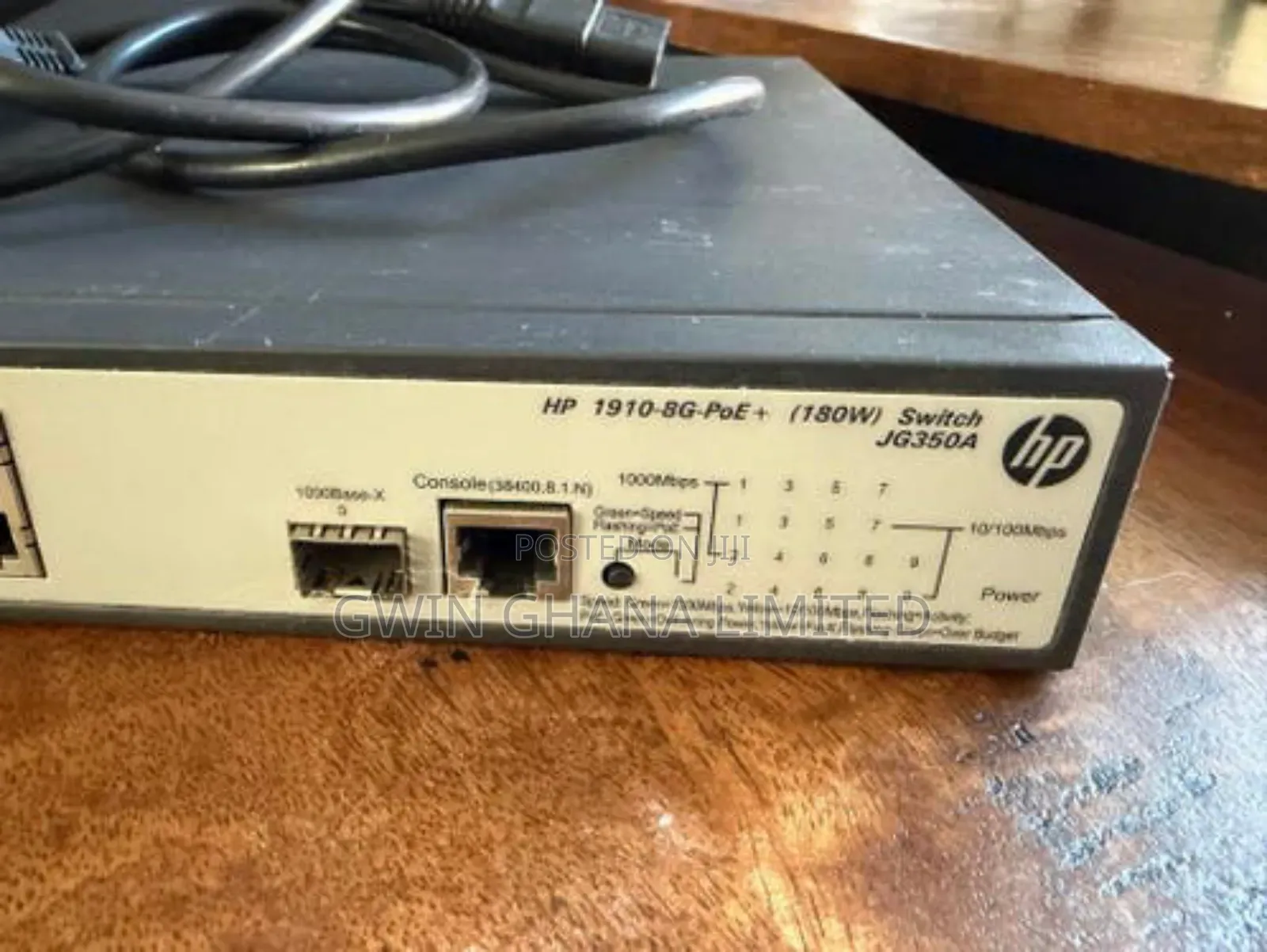 Hp Jg350a 1910 8g Poe+ 180w 8port Gigabit Layer 3 Managed Poe+ Switch