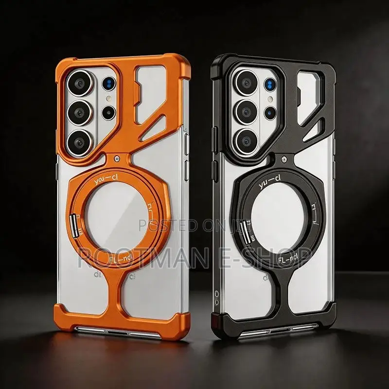 Alloyguard: Frameless Metal Case for S26 Ultra, Magsafe Ring Stand