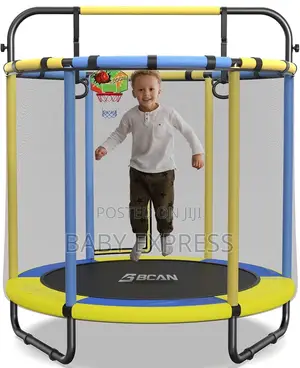 4.6ftindoor Outdoor Kids Trampoline With Safetynet Free Installation