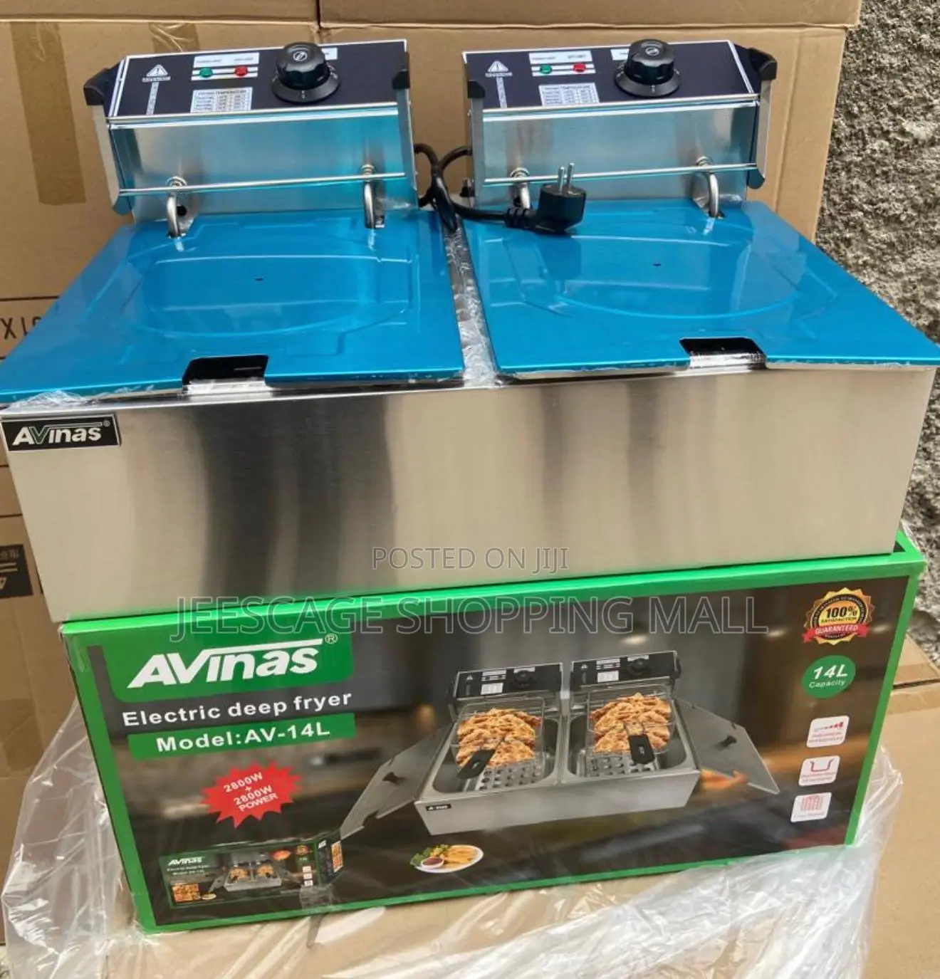 Avinas Av-14l Dual Electric Deep Fryer High-Capacity Powerhouse