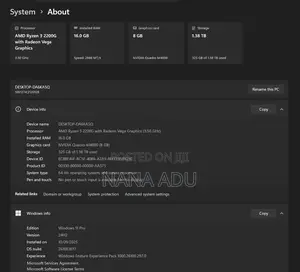 Desktop Computer 16GB AMD Ryzen 3 SSHD+SSD 1T