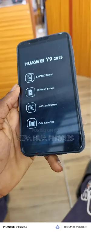 New Huawei Y9 2018 128 GB Black