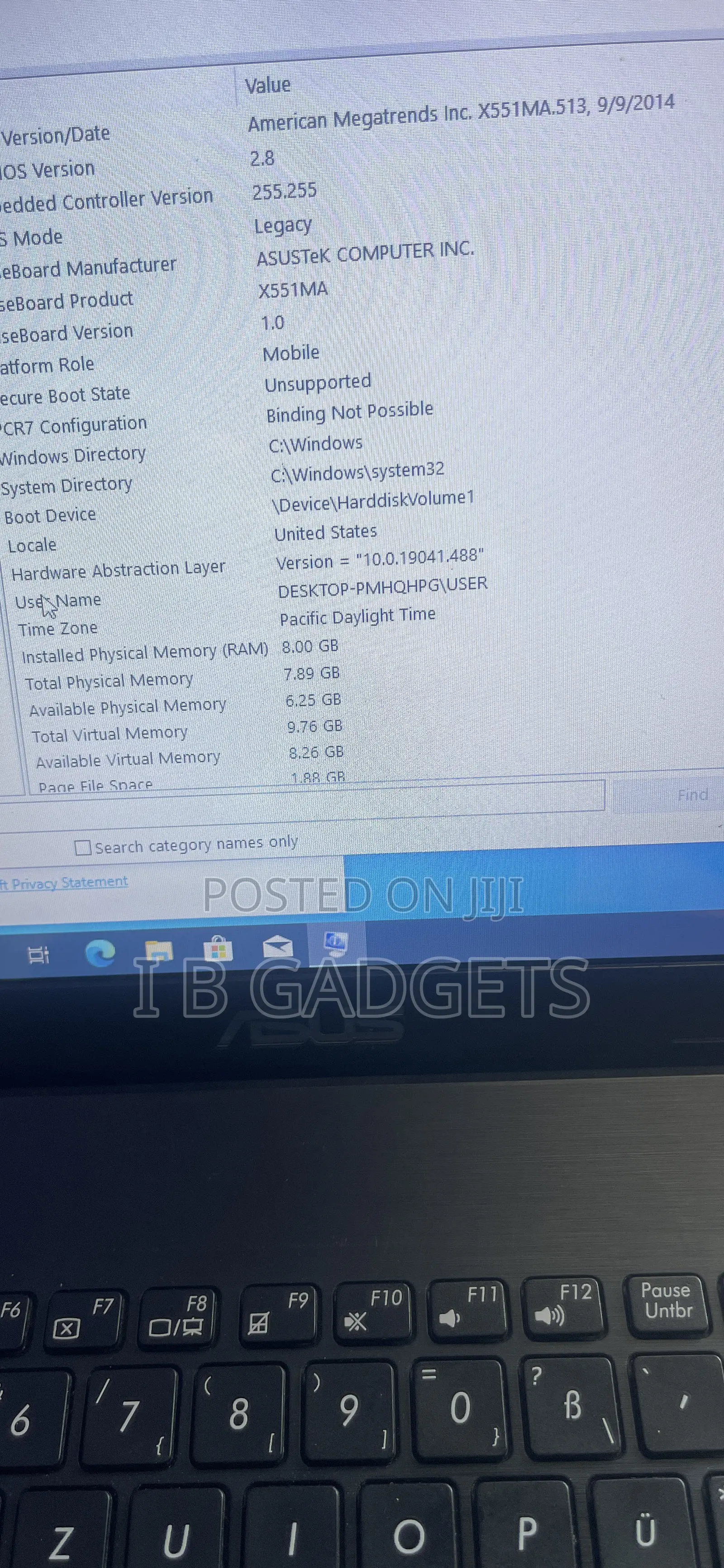 Laptop Asus X551MA 8GB Intel Celeron HDD 320GB