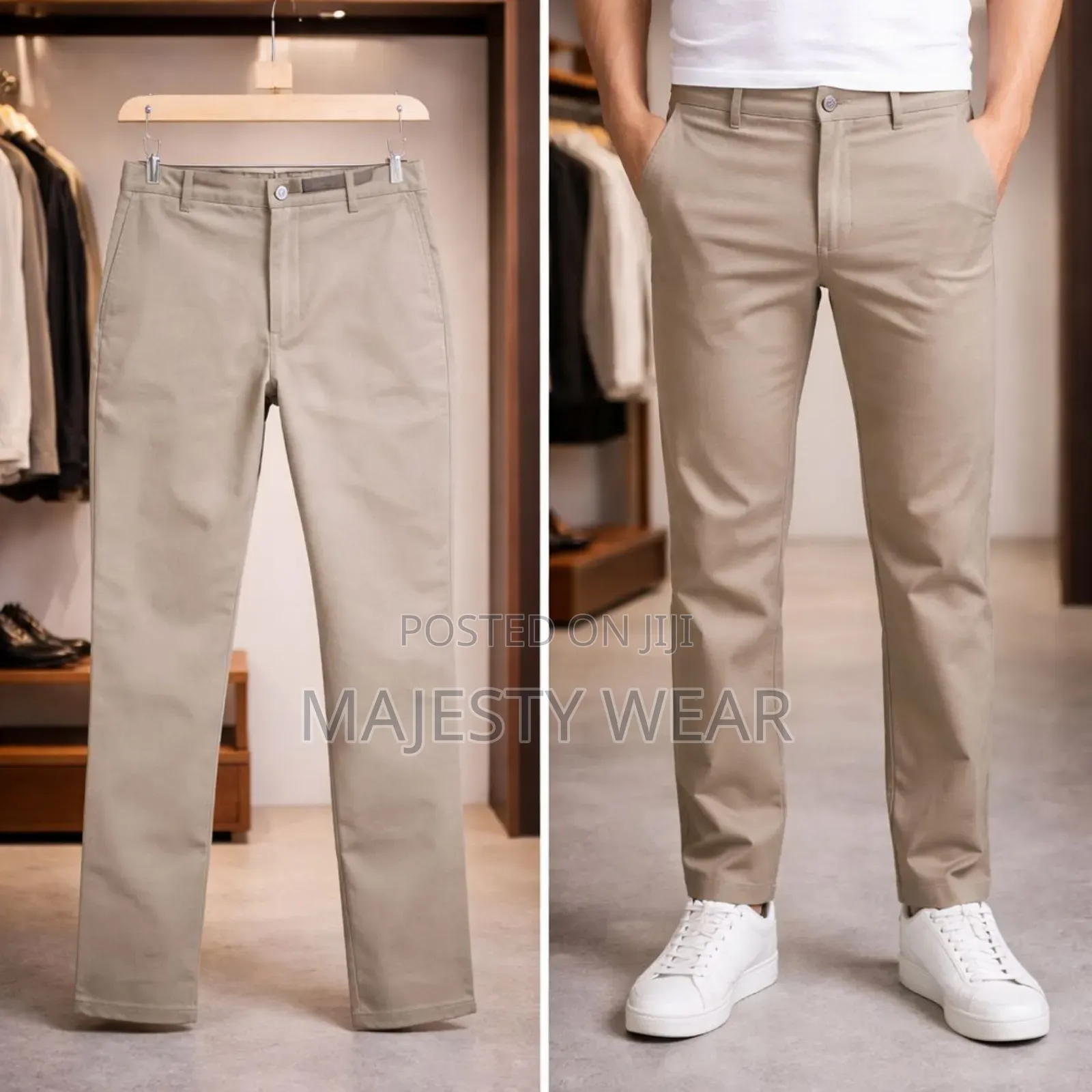 Modern Khaki Trousers Available