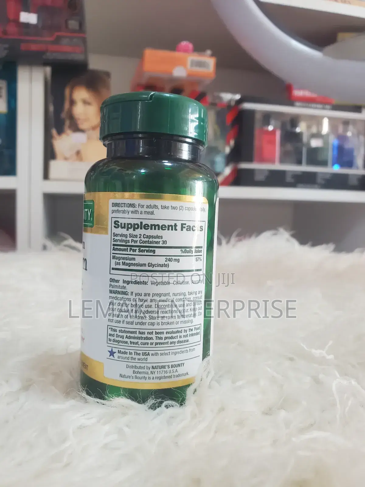 Nature's Bounty High Absorption Magnesium Glycinate Supplements 240mg