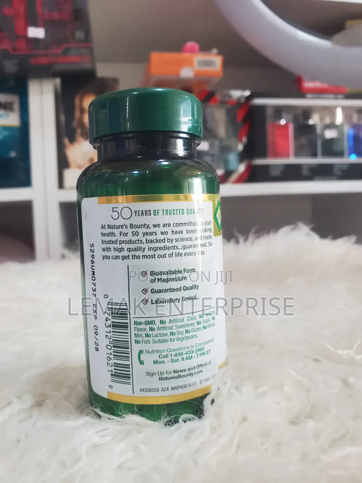 Nature's Bounty High Absorption Magnesium Glycinate Supplements 240mg