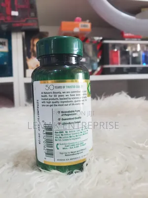 Nature's Bounty High Absorption Magnesium Glycinate Supplements 240mg