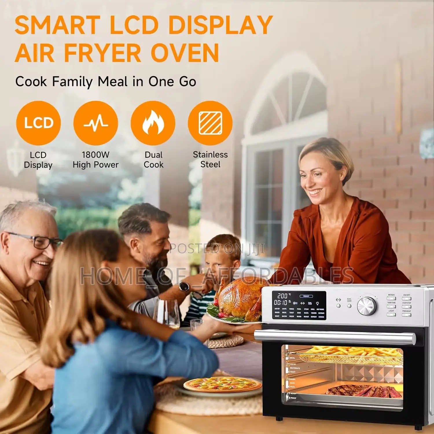 30l Dual Cook Multifunctional Airfryer Oven