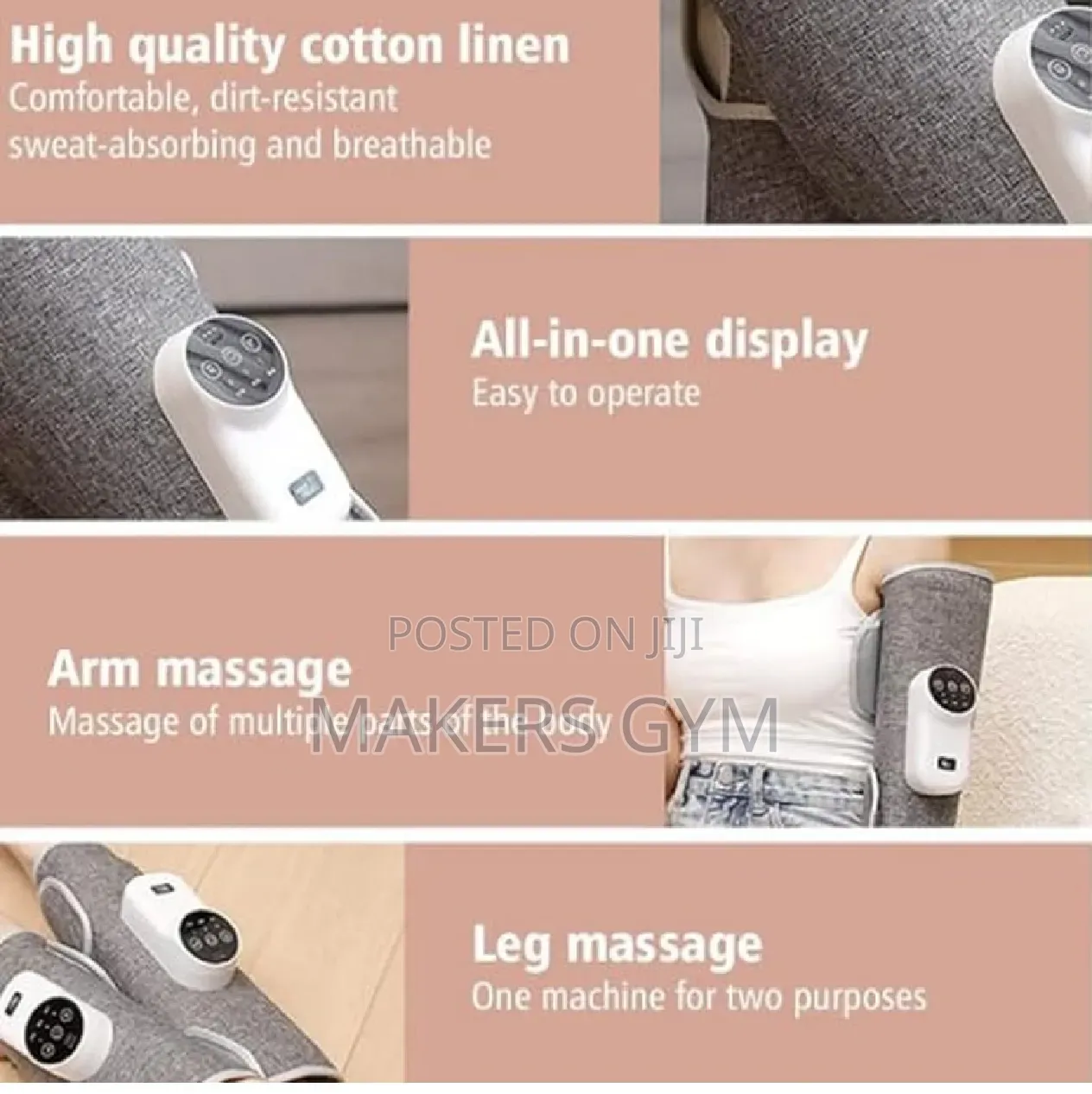 Portable Calf Massager, 360° Air Compression