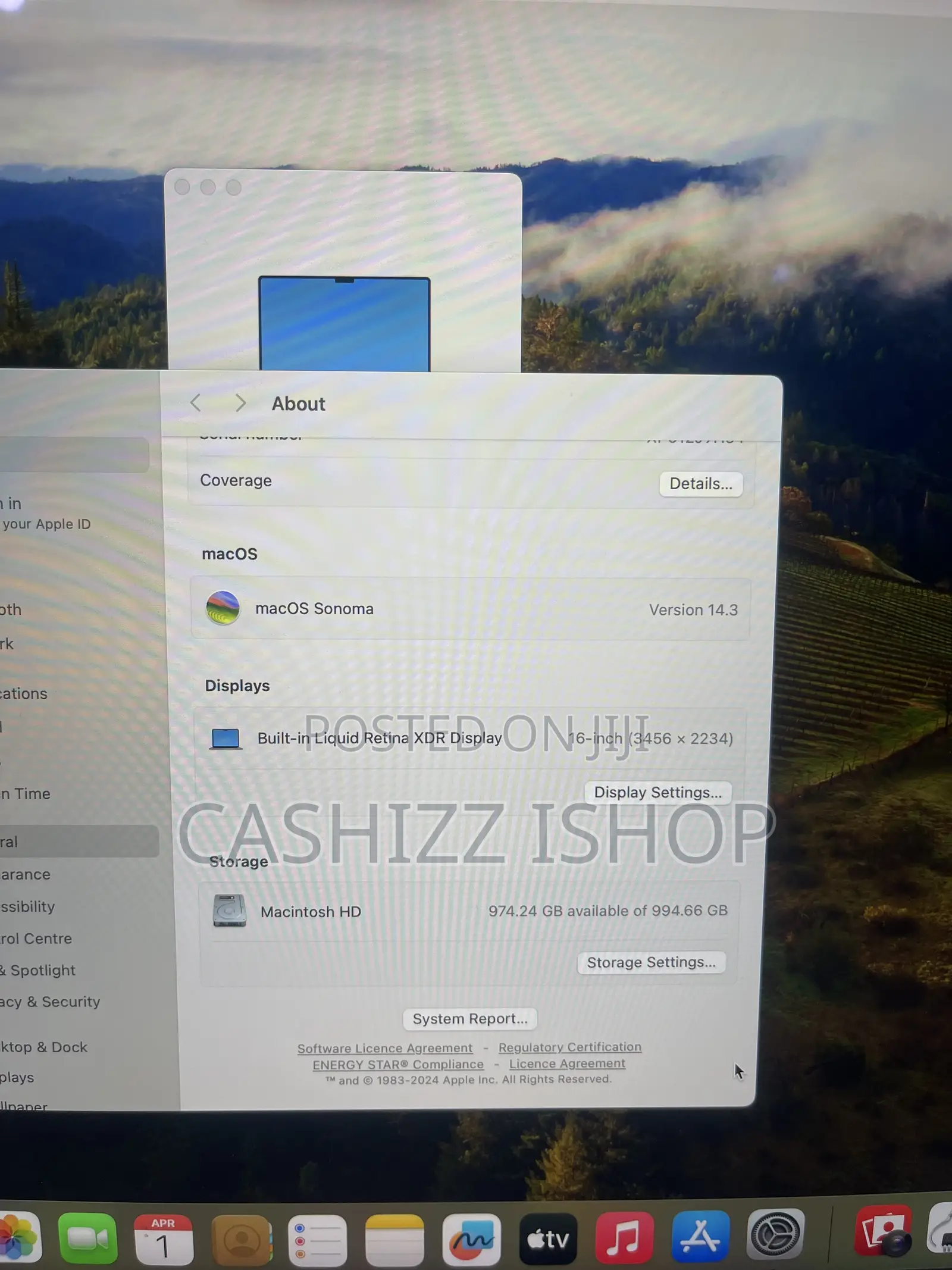 Laptop Apple MacBook Pro 2021 M1 16GB Apple M1 Pro SSD 1T