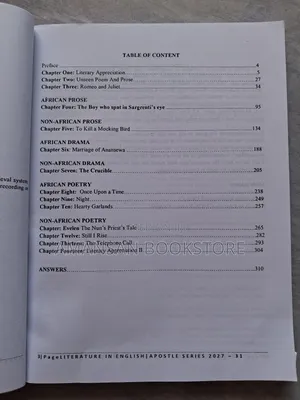 Literature In English For Senior High Schools (Apostle Series)