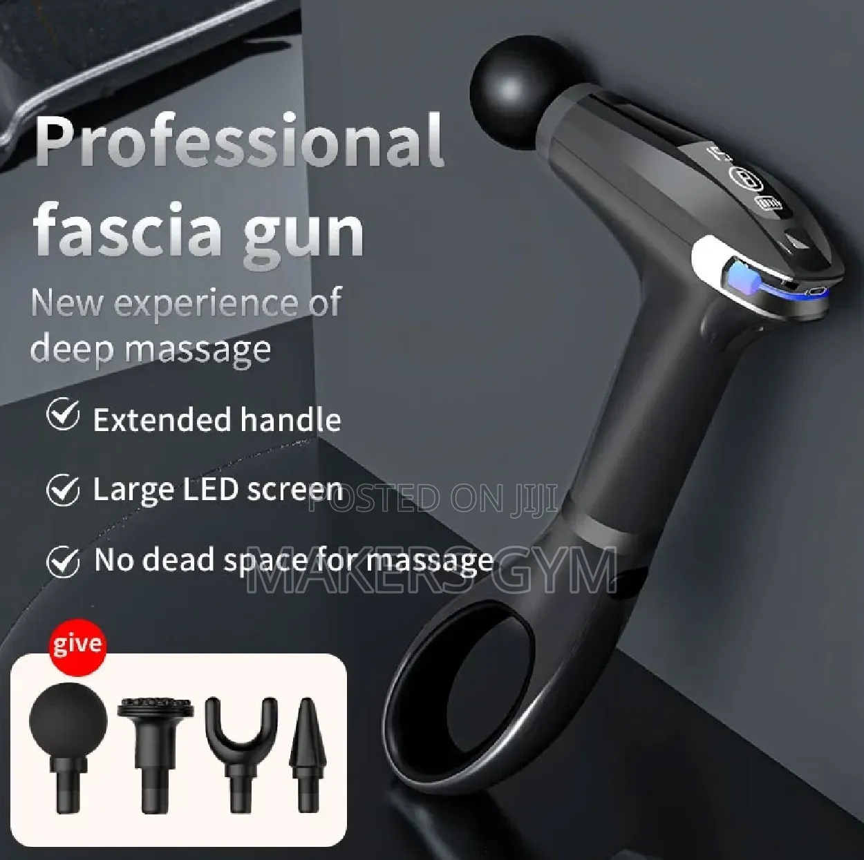 Fascial Muscle Relax Massage Gun With 4 Attachments
