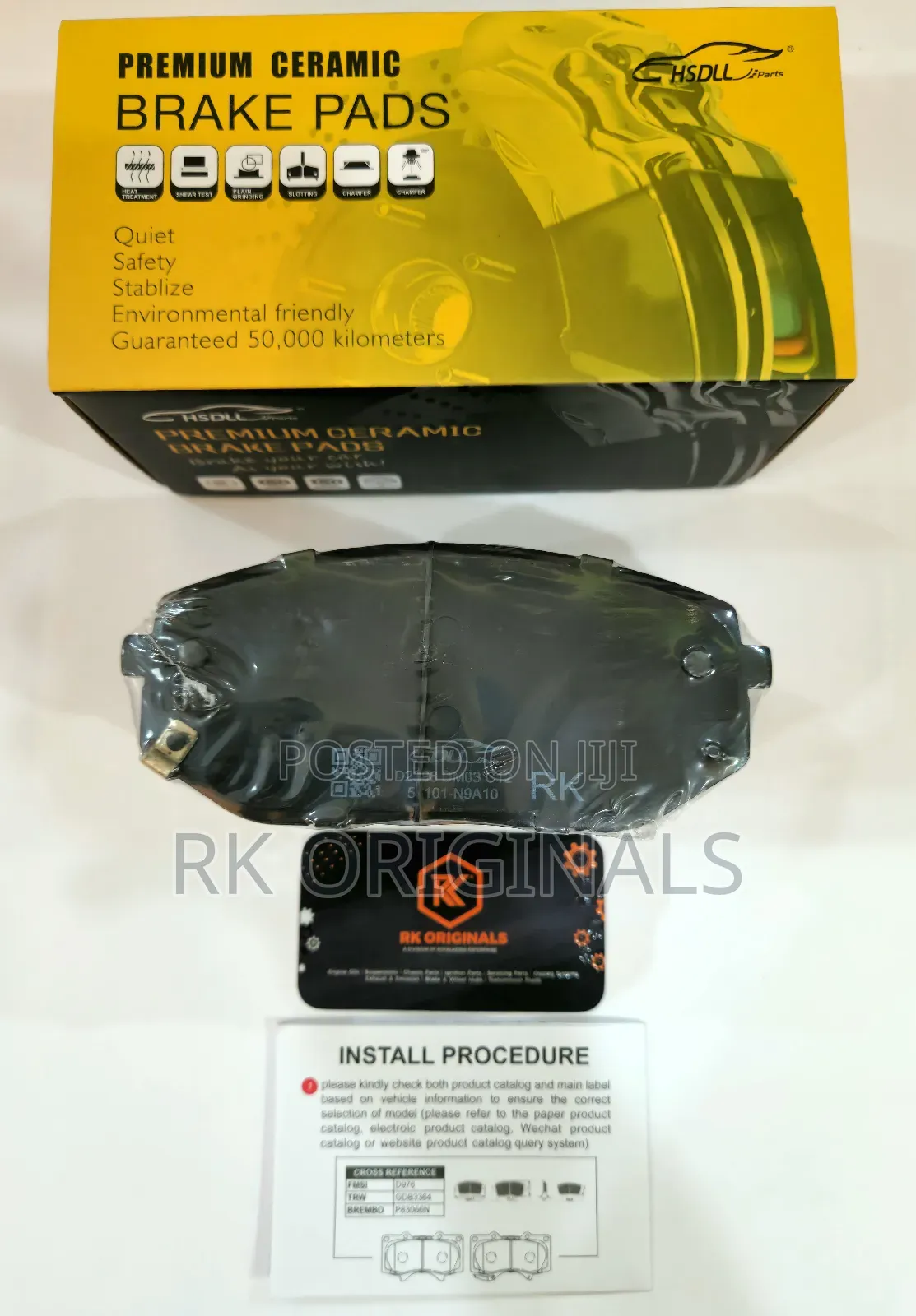 Sonata 21-25//Sportage 23-25/Tucson 22-26 Ceramic Front Brake Pad