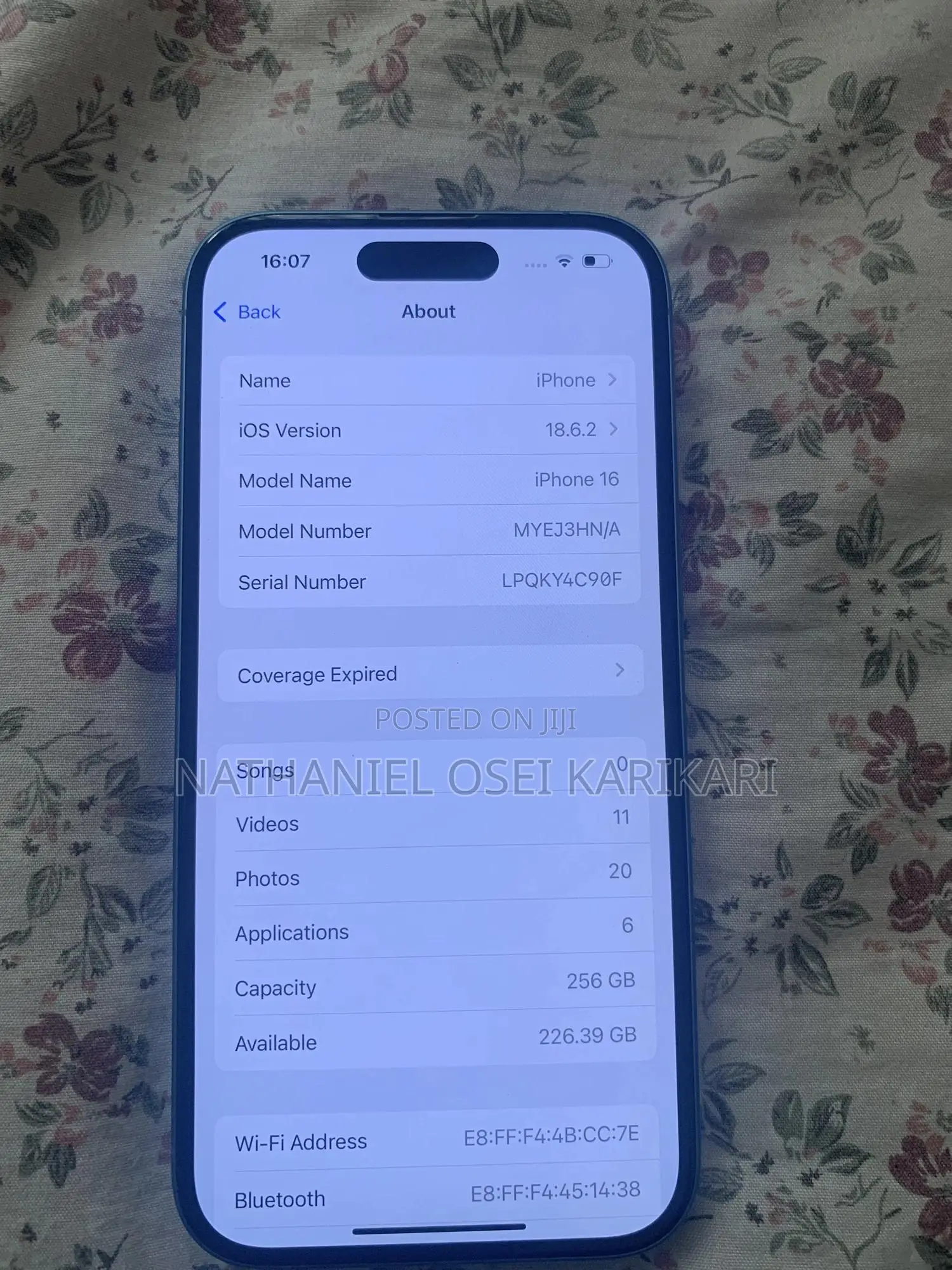 Apple iPhone 16 256 GB Blue