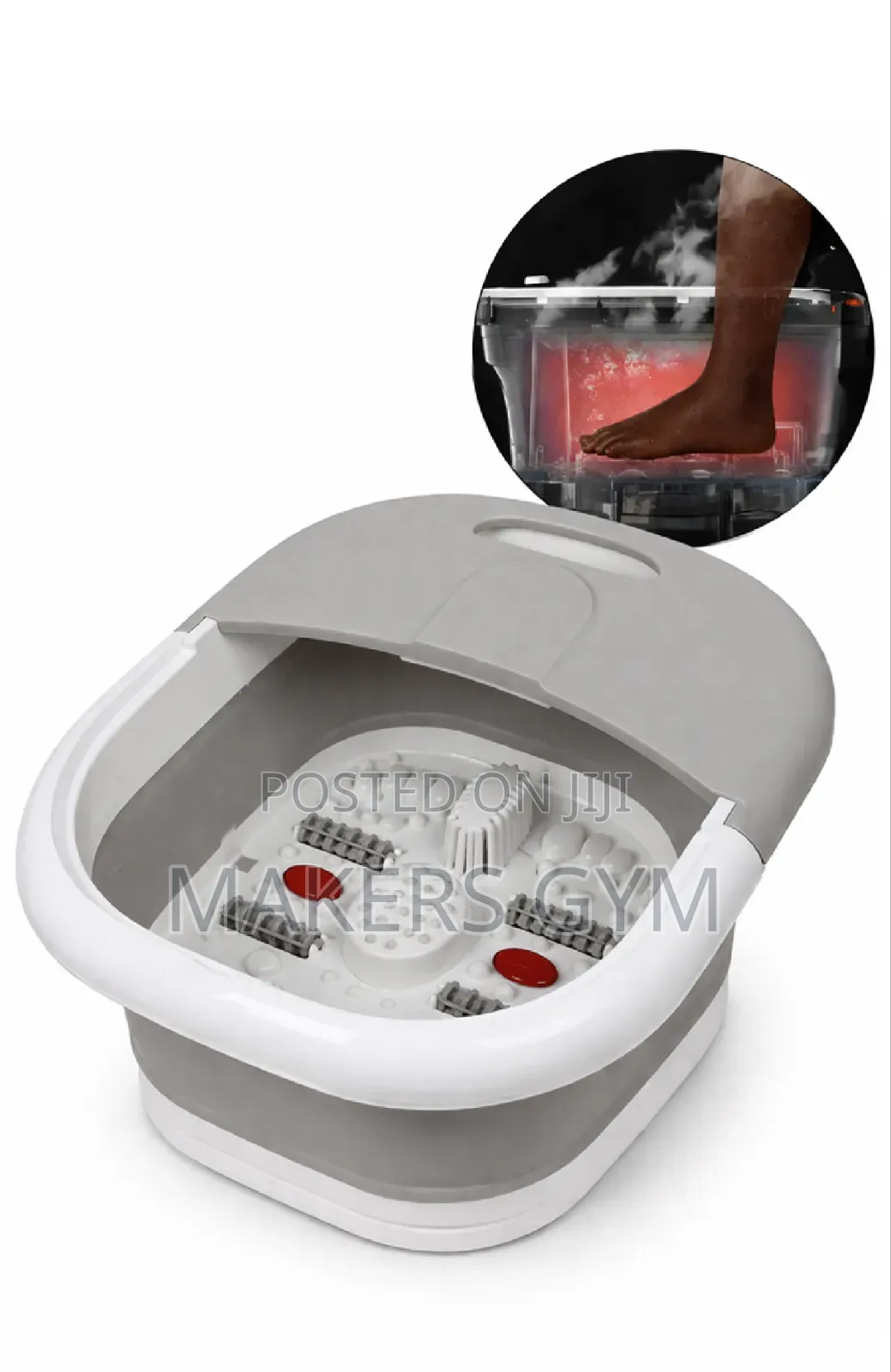 500w Folding Foot Bath 4 Rollers Massage, Bubble Steam