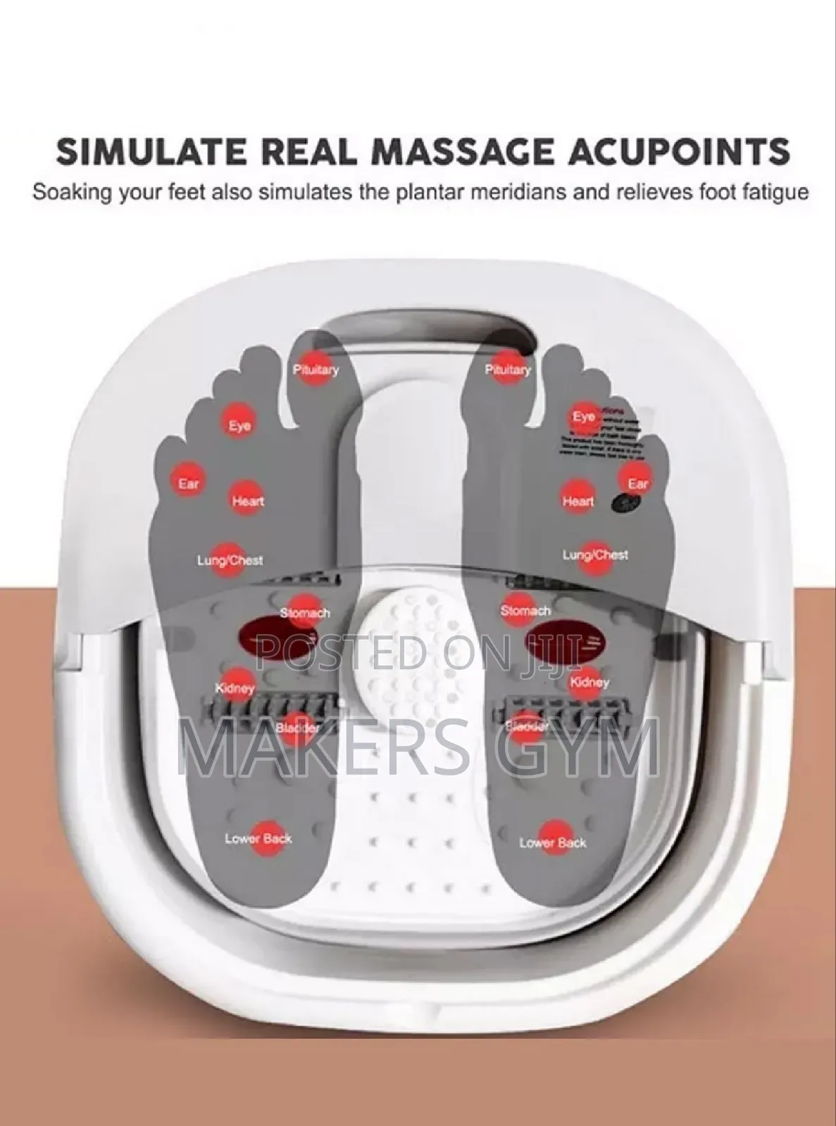 500w Folding Foot Bath 4 Rollers Massage, Bubble Steam