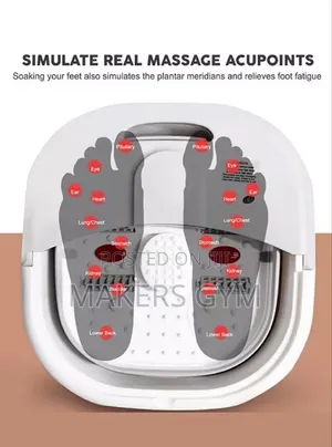 500w Folding Foot Bath 4 Rollers Massage, Bubble Steam