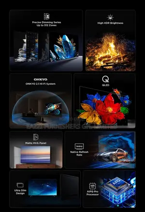 55 Inches Uk Tcl Mini Qled High End 144 Hz Gaming Tv Uhd Smart Hdr