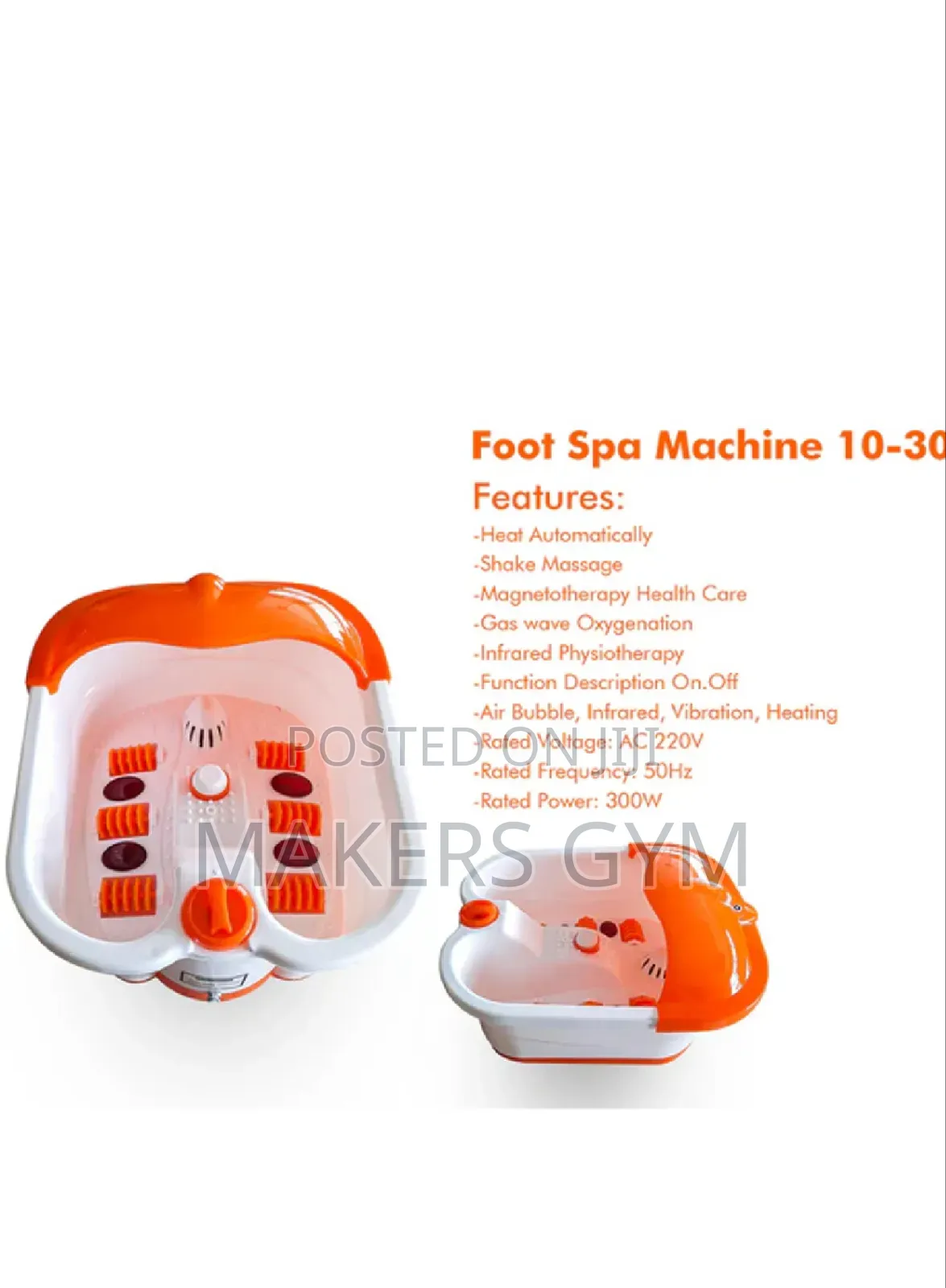 Foot Spa With Massaging Foot Rollers
